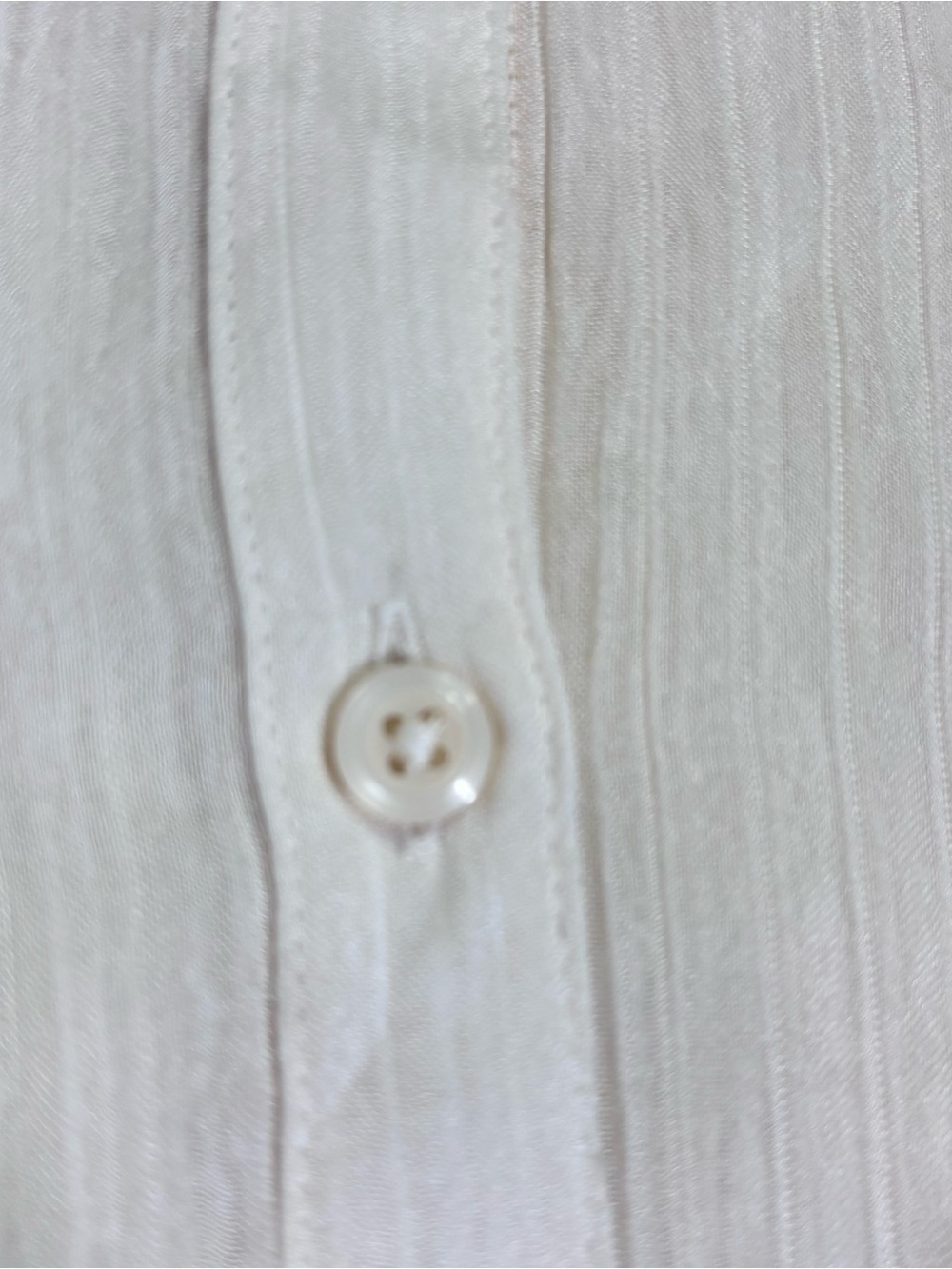 NWT Vintage Express Compagnie Internationale Ivory Tie Waist Romantic Blouse L - Picture 9 of 16